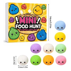 Calendrier de l'Avent Mystery Dumpling à Neuf Compartiments, Boîte Mystère, Jouet Fidget Squishy pour Enfants et Adultes - Product Image 5