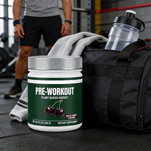 Poudre pré-entraînement végétalienne sans OGM à marque privée OEM, nutrition sportive superalimentaire premium pour le soutien de l'entraînement - Product Image 5