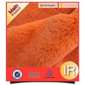 Màu Cam Giả Giả Thỏ Lông Vải Sang Trọng - Product Image 4