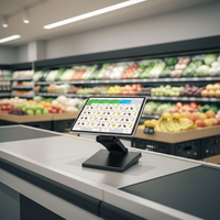 Système de point de vente tactile 15,6 pouces Windows/Android avec garantie d'un an pour les supermarchés et les restaurants