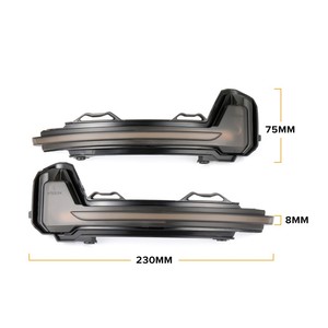 Clignotant de rétroviseur ADT, indicateur LED, clignotant dynamique de rétroviseur de voiture pour MK2 MK3 MK4 2017-2019 - Product Image 1