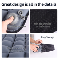 Coussin de siège gonflable 3D à cellules d'air avec pompe intégrée |   Grille respirante en TPU portable pour le bureau, la voiture et les voyages |   Logo personnalisé OEM