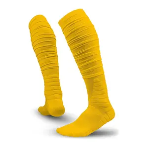 Wholesale Golf Outdoor Men NFL Athletic Soccer Tennis Extra Long Padded Sport Rugby Scrunch Football Socks