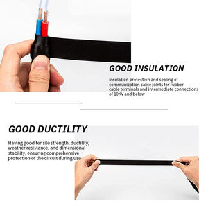 Cinta Autoadhesiva de Butilo para Sellado de Cables de Alto Voltaje, Cinta Termofusible de Goma, Aislante Eléctrico, Impermeable, Negra - Product Image 5