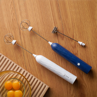 Mousseur à lait électrique rechargeable portatif, trois vitesses réglables, vente en gros, mousseur à café professionnel, fouet à matcha, mixeur