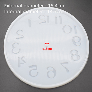 C-0176 Wall Clock <strong>Silicone</strong> <strong>Resin</strong> Mold <strong>for</strong> Epoxy <strong>Resin</strong> Craft C-0181 - Product Image 3