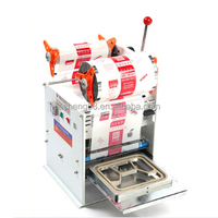 Opération facile papier plastique jus boba bulle lait thé tasse automatique machine à sceller scellant