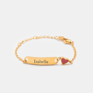 Braccialetto Personalizzato in Acciaio Inox Jietao per Bambini con Incisione del Nome, Charm Smaltati a Forma di Unicorno, Cuore, Pallone da Calcio, Regalo di Compleanno per Ragazzi e Ragazze - Product Image 3
