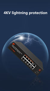 国际标准poe交换机8端口10/100Mbps 8 + 2兆位poe交换机120W 250M 4KV防雷poe交换机 - Product Image 3