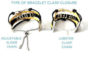 ダラス・カウボーイズ青と白のレザーブレスレットラブレター柄ジュエリー亜鉛合金結婚式と記念日ギフト用 - Product Image 5