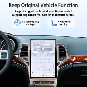 Autoradio Android 14\" per Jeep Cherokee 2009-2012, Schermo Touch, Aggiornamento Android Auto Wireless, Carplay, Navigazione GPS, Lettore Multimediale Oro - Product Image 6