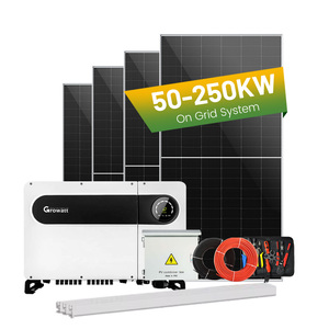 ระบบพลังงานแสงอาทิตย์เชิงพาณิชย์ Jingsun ขนาด 50kw 100kw 150kw 200kw 250kw ระบบโซลาร์เซลล์แบบเชื่อมต่อกับระบบไฟฟ้าสาธารณะ พร้อมอุปกรณ์ Growatt - Product Image 1
