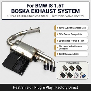 ท่อไอเสีย OEM SUS304 Catback Muffler สำหรับ BMW I8 1.5T ปี 2014-2019 ระบบไอเสีย Boska Valvetronic พร้อมระบบควบคุมเสียงแบบไดนามิก - Product Image 1