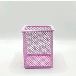 <b>Office</b> Desktop Wire Metal Mesh Black square Cup Bin Desk Pen Pencil Holder Organizer <b>Office</b> Desk Pencil Holder - Product Image 4
