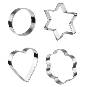 12-Piece Set Eco-Friendly Oven Safe Stainless Steel DIY Cake Mold Baking Sugar Tools Biscuits Cut Steamed <b>Bread</b> Cookies Cookie - Product Image 5