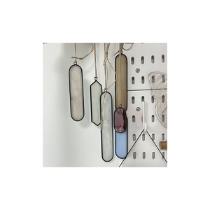 Crafts Inlaid Glass Customized Wholesale Christmas Pendant Decoration Stained Glass Pendant Suncatcher