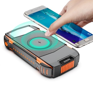 Power Bank <span class=keywords><strong>Solare</strong></span> Wireless PD18W QC3.0 20000mAh 30000mAh Li-Polymer con Doppia Ingresso USB e Micro USB, Stazione di Ricarica Portatile <span class=keywords><strong>da</strong></span> <span class=keywords><strong>Viaggio</strong></span> - Product Image 1