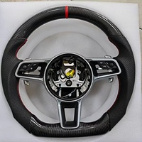 Volant en fibre de carbone adapté à Porsche Panamera Cayenne Macan Taycan Cayman Boxster Carrera 997 911 991 718 996