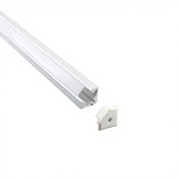 Luxing Produit phare Fourniture d'usine Boîtier pour bande LED en alliage d'aluminium 6063 à montage en surface avec diffuseur PC, embouts décoratifs et éléments de découpe