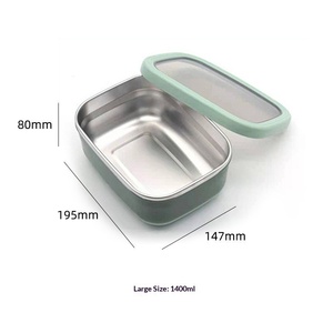 Boîte de conservation isotherme en acier inoxydable 2026 avec couvercle, boîte à lunch isolée, boîte de conservation alimentaire pour la cuisine quotidienne - Product Image 5