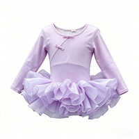 Robe de ballet pour filles, robe de princesse pour enfants, justaucorps à jupe tutu pour la danse
