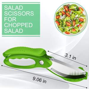 กรรไกรอเนกประสงค์แบบอัพเกรดสำหรับคลุกคลานและสับผักผลไม้ ใบมีดคู่ อุปกรณ์ครัว - Product Image 2