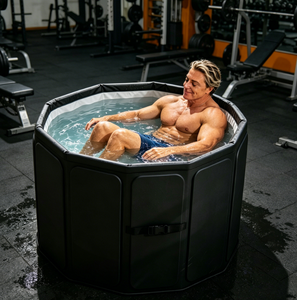 Vanace <b>Foldable</b> Ice <b>Bath</b> Tub Portable Cold Plunge Pool with Custom Size & Logo for Outdoor Spa Recovery - Product Image 1