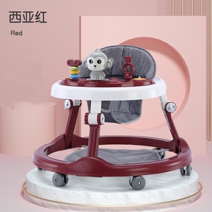 Déambulateur pliable en plastique à réglage multi-vitesses, capacité de charge de 20 kg, roue silencieuse universelle, protection de l'environnement, sécurité, confort - Product Image 2