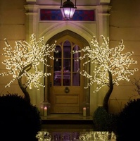 Arbre de cerisier artificiel lumineux LED étanche IP65 de 2,5 m pour la décoration extérieure de paysages et de rues, personnalisable en usine