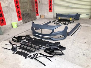 Kit carrosserie universel amélioré XH Benz <span class=keywords><strong>CLA</strong></span> W117 CLA45 <span class=keywords><strong>AMG</strong></span>, adaptable par visage à visser, comprenant pare-chocs avant, diffuseur arrière et embout d'échappement - Product Image 3