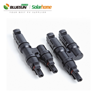 Bluesun Hochwertige Solar-PV-Kabel 4mm Solar-PV-Kabel PV-Steckverbinder Schwarz und Rot Photovoltaik-Gleichstromkabel
