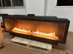 <span class=keywords><strong>Cheminée</strong></span> murale linéaire au propane MEISU.CH à <span class=keywords><strong>vitre</strong></span> simple pour salon résidentiel, certifiée CSA, au gaz naturel - Product Image 1