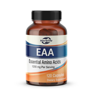 Cápsulas de Aminoácidos Esenciales EAA de Marca Privada OEM, 1200 mg por Porción, 120 Cápsulas, Suplemento Dietético de 9 Aminoácidos Esenciales - Product Image 1
