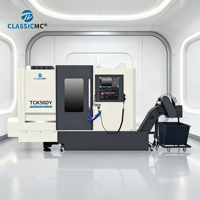 Centre d'usinage CNC TCK56DY à tourelle motorisée de haute précision pour le traitement en une seule opération des noyaux et raccords de vannes hydrauliques
