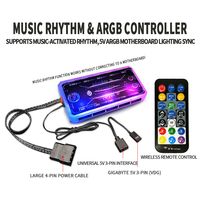 Produit en stock : Accessoires informatiques, contrôleur de musique, ventilateur PC, concentrateur de contrôle 6 broches, alimentation SATA, contrôleur RGB sans fil