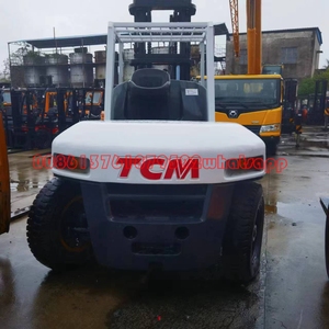 10 Ton Diesel TCM <b>Forklift</b> FD100 4WD Rough Terrain Construction Site <b>Forklift</b> with Seated Operation - Product Image 3
