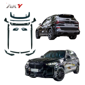 BMW X5 G05 2025 위한 새로운 디자인 X5M-P 퍼포먼스 스타일로 업그레이드 G05 F95 LCI 전면 및 후면 립 디퓨저 블랙 그로스 PP 바디킷 - Product Image 1