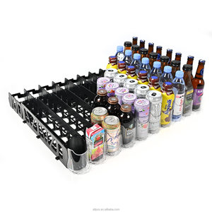 Hookei Shelf Display Auto-Push Divider Auto Sliding Gravity Feed <b>Roller</b> Bottle Glide Shelf Supermarket Storage Pusher Divider - Product Image 3