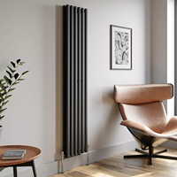 Radiateur de Chauffage Central à Eau Chaude en Acier, Design Décoratif Mural Vertical Moderne pour Système de Chauffage Domestique