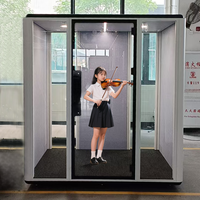 Cabine silencieuse mobile intérieure pour la diffusion en direct Pods de bureau insonorisés pour le travail apprentissage hôtel