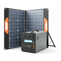 Station d'alimentation LiFePO4 légère de 2000 W, alimentation de secours solaire haute capacité de 2048 Wh, 3500 cycles MPPT
