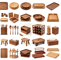 Assiette à dessert ronde en bois avec cloche en verre, plateau de présentation pour gâteau au fromage, personnalisable avec logo, vente en gros usine