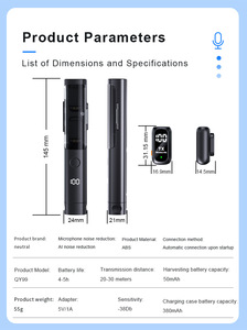 Nuevo Micrófono de Condensador con Cable QY99, de Mano y de Escritorio, con Cambio Libre, para Uso en Transmisiones, de Fábrica - Product Image 4