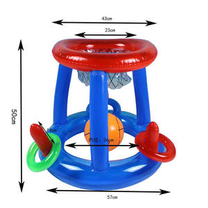 Pvc Opblaasbare Basketbal Hoepel Zwembad Drijvende Speelgoed Kids Swing Zwembad Sport Game Kinderen Water Basketbal Stand - Product Image 1