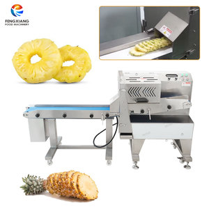 Máquina Cortadora de Rodajas de Piña de Alta Eficiencia, SUS304, Cortadora Automática de Anillos de Piña con Cinta Transportadora de 190 mm - Product Image 1