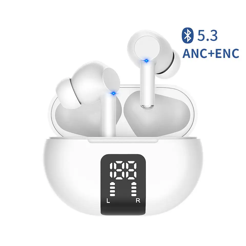 Kablosuz kulaklıklar Tws kulak içi kulaklık Anc Enc kulaklık pembe küçük Bluetooth kulaklıklar