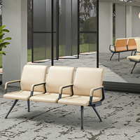 Chaises de conférence de bureau modernes réglables en acier avec base robuste pour hôpital et école, mobilier commercial