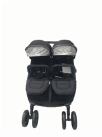 Poussette double légère et compacte côte à côte Conception en tissu confortable pour jumeaux ou frères et sœurs