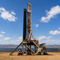 Pompe de forage rotative montée sur chenilles ZJ30 à moteur diesel, boîte de vitesses, machine de forage pétrolier terrestre pour l'exploration de pétrole et de gaz