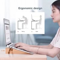 Nouveau support portable pour ordinateur portable en métal réglable en hauteur, support rotatif à 360 degrés pour la maison et le bureau